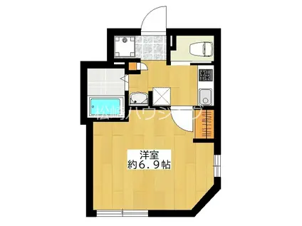 セフィラ西巣鴨(1K/1階)の間取り写真