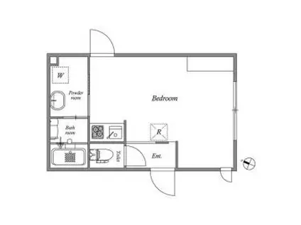 ALERO代々木 アレーロ代々木(ワンルーム/3階)の間取り写真