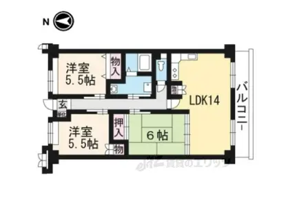 KOHEEⅡ(3LDK/3階)の間取り写真