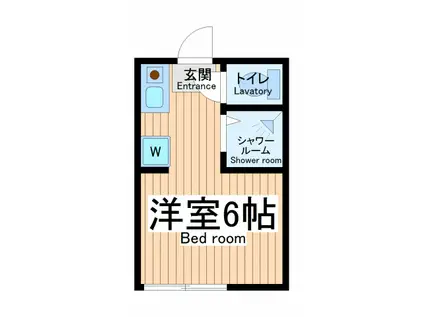 エスエスコート大島上町(ワンルーム/2階)の間取り写真