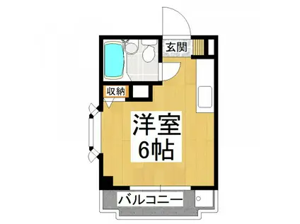 パウゼ河内長野駅前(1K/7階)の間取り写真