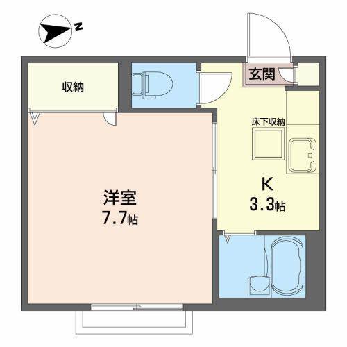 マーメゾンA(1K/1階)の間取り写真