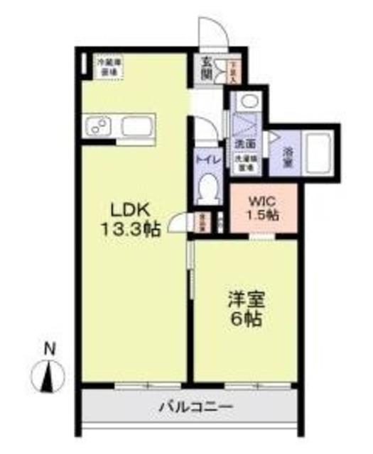 西東京市保谷町1丁目計画(1LDK/2階)の間取り写真