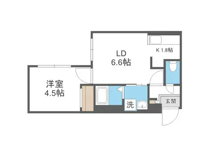 CEFIRO MANZONI (1LDK/3階)の間取り写真