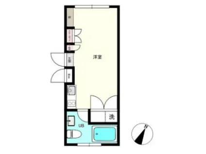 MODELIA BRUT表参道 モデリアブリュット表参道(ワンルーム/2階)の間取り写真