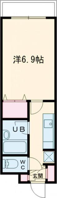コート新屋敷(1K/3階)の間取り写真