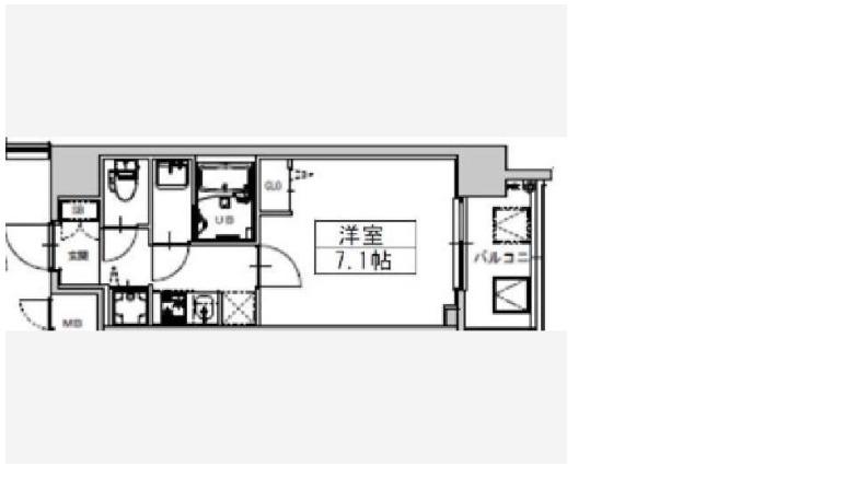 S-RESIDENCE天満GRACIS(1K/3階)の間取り写真