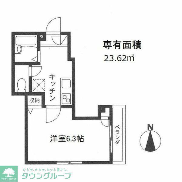 ウェリナ中板橋(1K/2階)の間取り写真