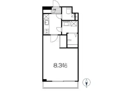 サンヴィレッジ33(1K/3階)の間取り写真