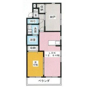 コンフォートASU(1SLDK/1階)の間取り写真