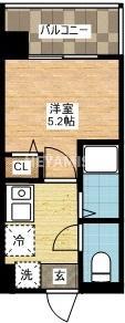 S-FORT長崎興善町(1K/13階)の間取り写真