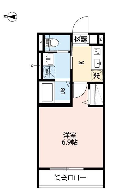 ROBOT HOME 前原II(1K/3階)の間取り写真