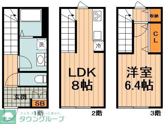 MOK-TERRACE志木(1LDK/1階)の間取り写真