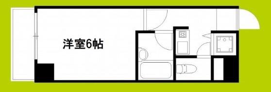 TATディナスティ西本町(1K/3階)の間取り写真
