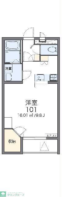 レオパレスとき(1K/3階)の間取り写真