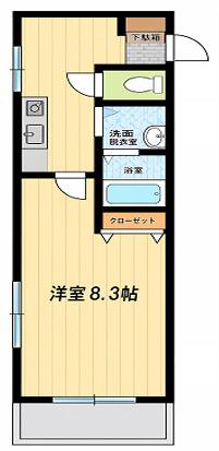 レフア南常盤台(1K/5階)の間取り写真