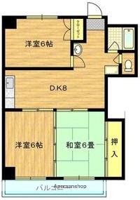オーソメーサ(3DK/5階)の間取り写真