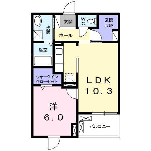 ブライトレジデンス(1LDK/1階)の間取り写真