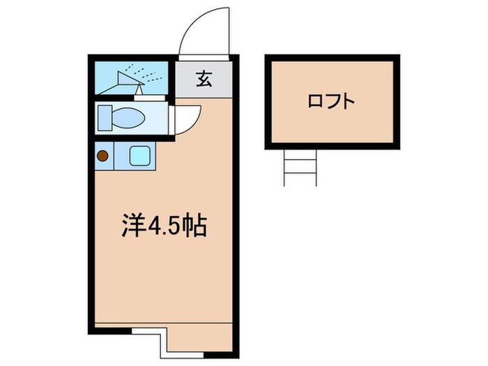 SOL-2(ワンルーム/2階)の間取り写真