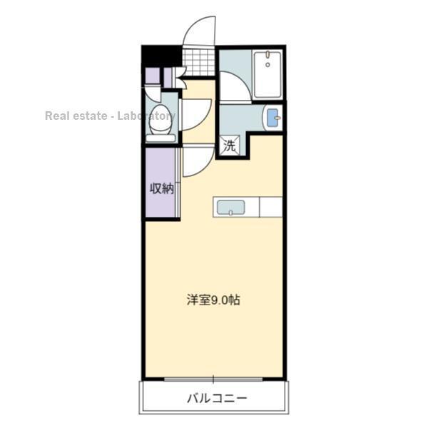 ベアレント(ワンルーム/3階)の間取り写真
