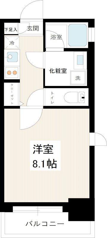 MAXIV SCENE 北千住(1K/3階)の間取り写真