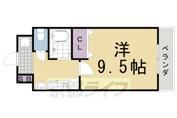 コンドミニオ531(1K/2階)の間取り写真