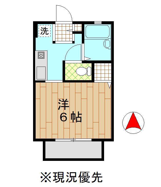 アネシス(1K/1階)の間取り写真