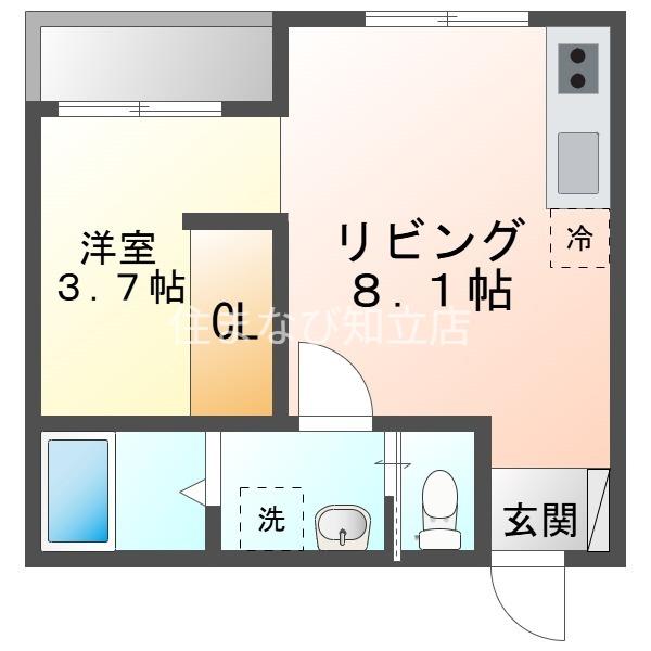 FORESTA(1LDK/3階)の間取り写真