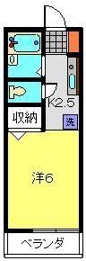 ベルグリーン36A棟(1K/1階)の間取り写真