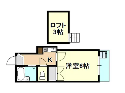 GOOD CAT IV(1K/1階)の間取り写真