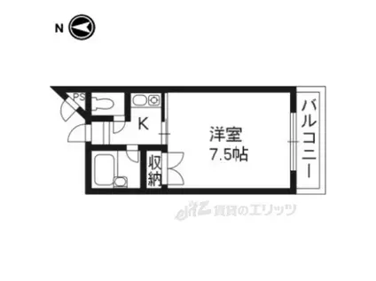 Mプラザ津田駅前八番館(1K/4階)の間取り写真
