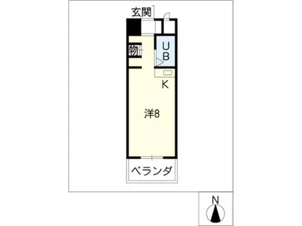 KOMODOKASA MIWA(ワンルーム/7階)の間取り写真
