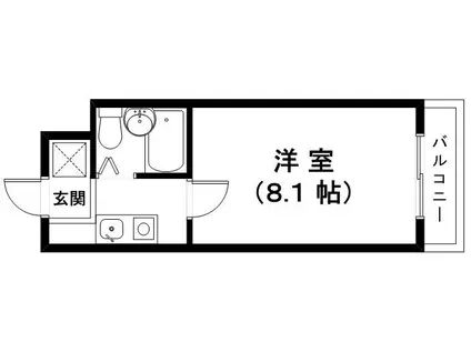 ラ・コート南笠(1K/3階)の間取り写真