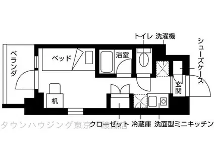 ルフォンエチュード亀有(ワンルーム/5階)の間取り写真