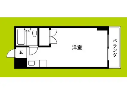 えび寿マンション(1K/3階)の間取り写真
