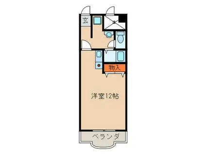 アカデミーコートパスカル(ワンルーム/1階)の間取り写真