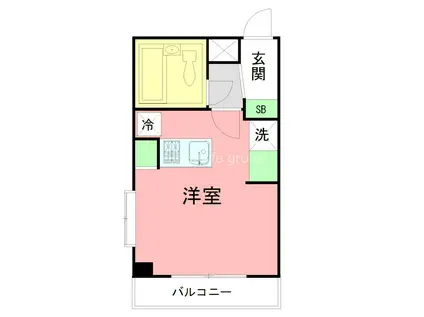 ワコーレエレガンス本郷台(1K/3階)の間取り写真