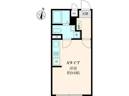 INFINA志村三丁目(ワンルーム/1階)の間取り写真