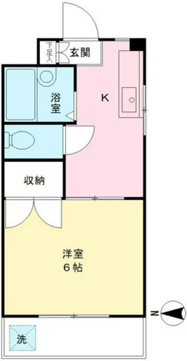 コーポ上山 2階階 間取り
