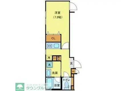 J-ARC上石神井(1K/1階)の間取り写真