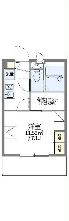 レオパレスYAMAMOTO 3階階 間取り