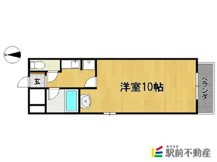 第2HIROハイツ(1K/3階)の間取り写真