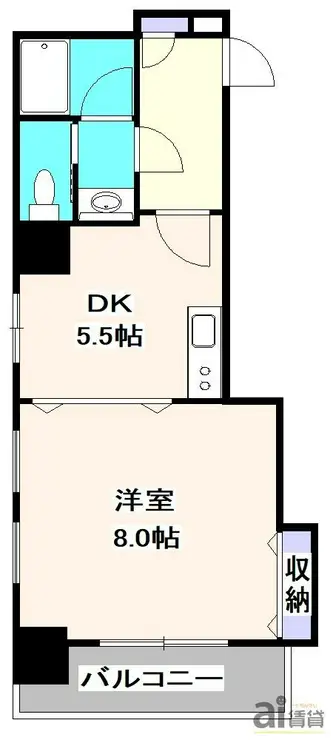 メゾンポメル小川 5階階 間取り