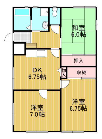ハイツKOYAMA(3DK/1階)の間取り写真
