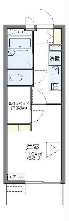 レオパレスエムズ柏 4階階 間取り