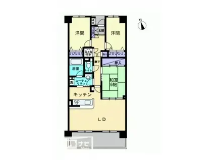 NCRE東山崎(3LDK/2階)の間取り写真