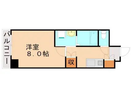 エクセレント藤(1K/2階)の間取り写真