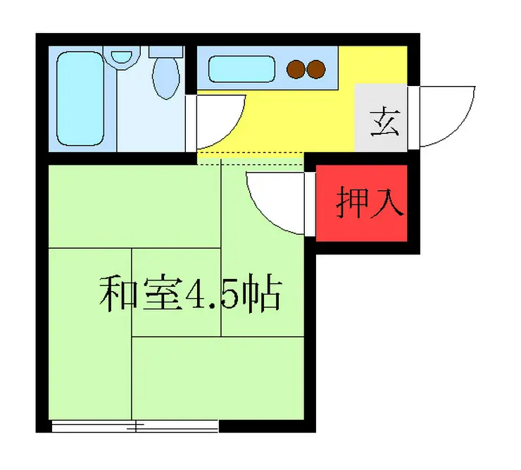 筑波ハイツ 3階階 間取り