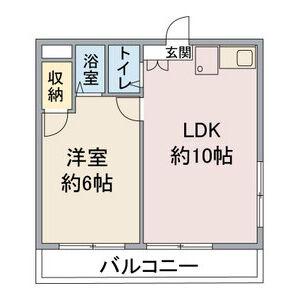 ヒルトップ平和ヶ丘(1LDK/3階)の間取り写真