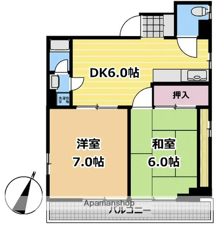 第二丸正ビル 6階階 間取り